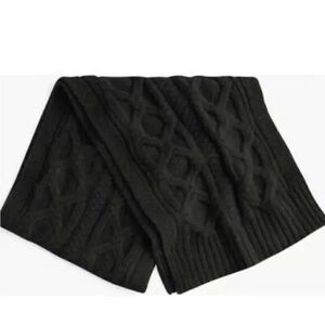 J. Crew - Black Cable Knit Scarf
